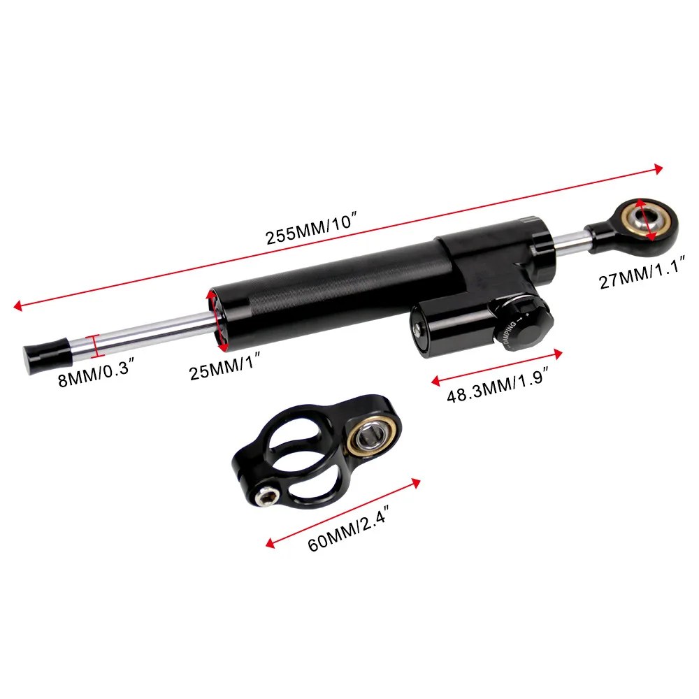 255mm Universal Steering Stabilize Damper Bracket Mount Motorcycle Retrofit Accessories FOR YAMAHA MT09 MT FZ 09 FZ09 FZ-09