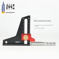 A44Z-Ganwei 1 PCS Height Gauge,Depth Measurement Tool Black Aluminum Alloy For Saw Table And Ruler Trimming Machine Adjustment