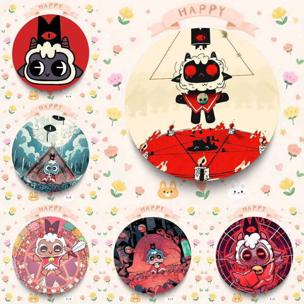 Game Cult Of The Lamb Anime Cartoon Pins Backpack Shoes Jewelry Accessories Cosplay Handmade Badge