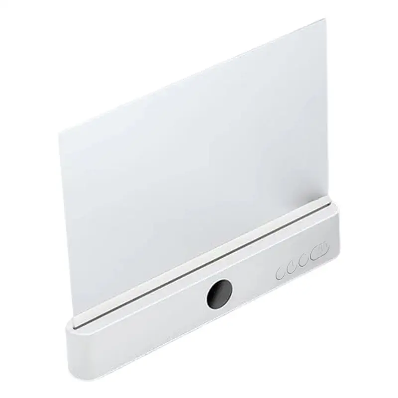 【WHILE SUPPLIES LAST】White Smart Led Reading Light, Rechargeable Clear LED Flat Light With 3 Color Options, Treasure Box Book Li