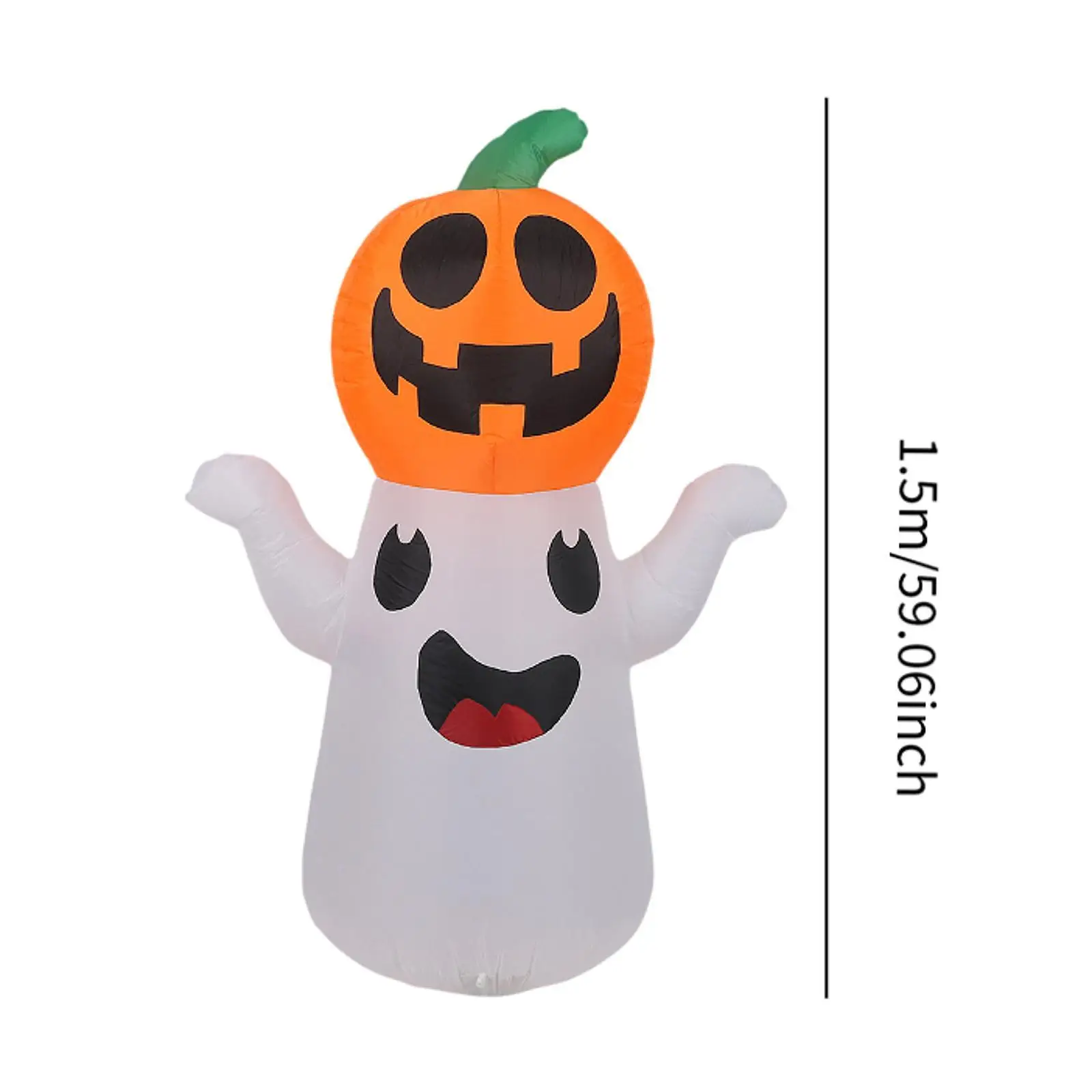 

Inflatable Ghost Yard Ornament Halloween Oxford Cloth Easy Assembly for Festive Outdoor and Indoor Decor