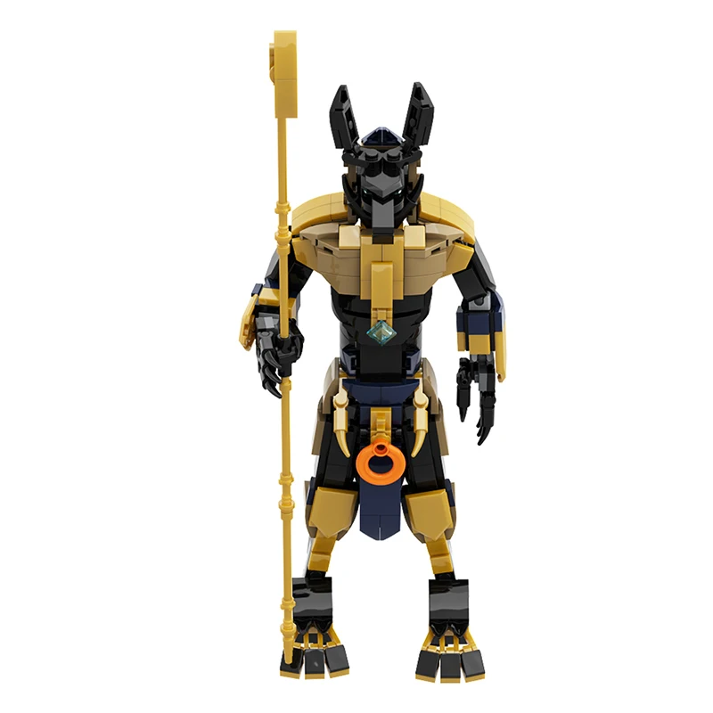 Moc Anubis Egyptian Mythology Figures Bricks Model MOC Set Building Blocks Kits Toys for Children Kids Gifts Toy Juguetes