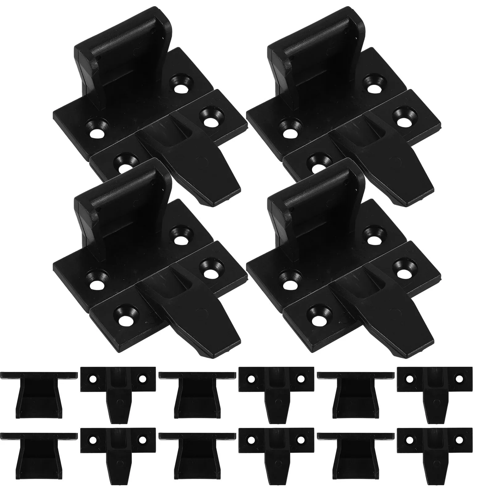 

10 set Sliding Rail Clips Hardware Fittings For Wardrobe Cabinet Drawer Repair Kit Plastic Guide Track Replacement Parts