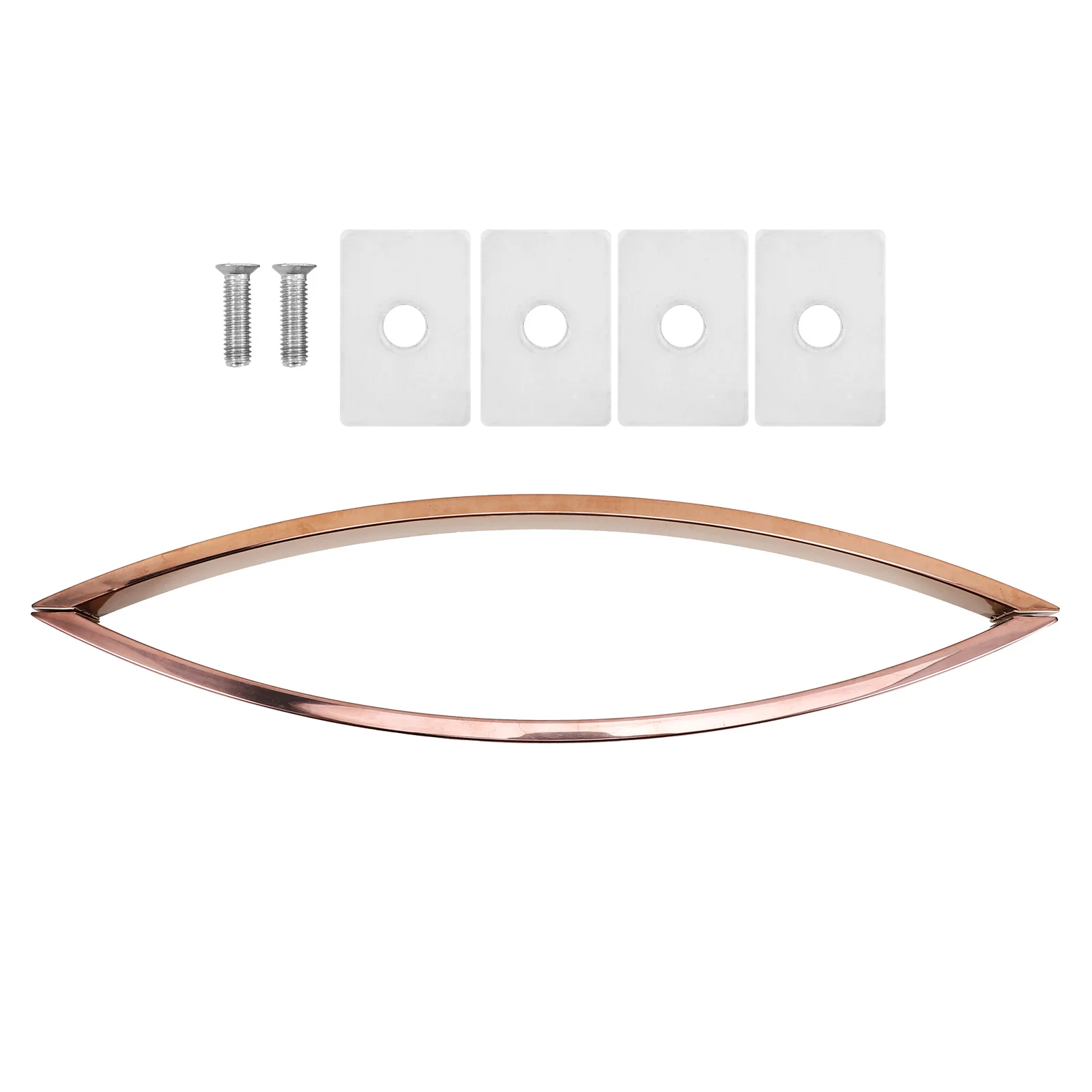

Aluminum Glass Shower Replacement Pull For Bathroom Sliding Wardrobe Doors Durable Arc Metal Easy Install Pull Knob Hardware