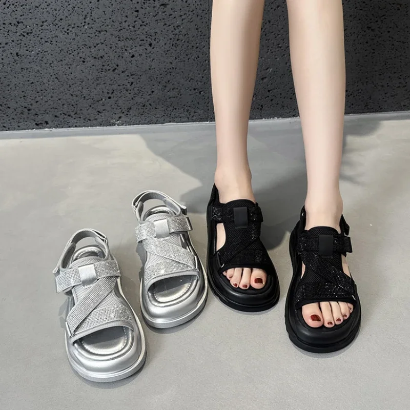 

Женские летние сандалии на массивной подошве, 5,5 см