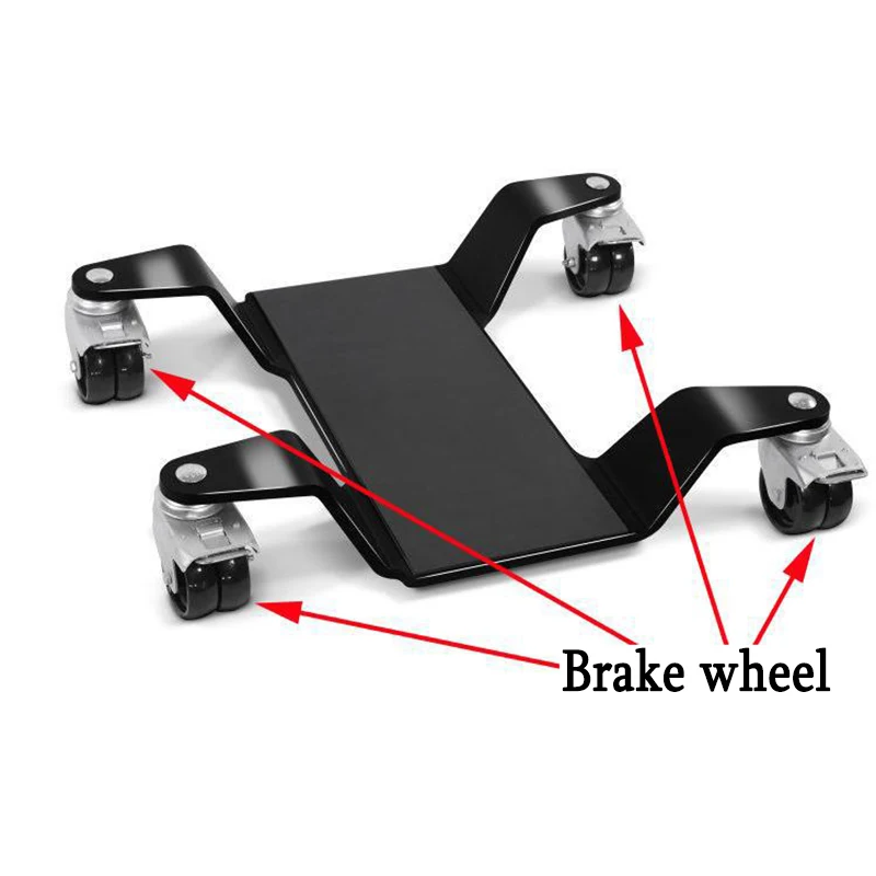 Motorcycle Lift Mobile Dolly Rack Large Bracket Support Frame Lcomotive Rear Wheel Bogie Parking Maintenance Repair Tools