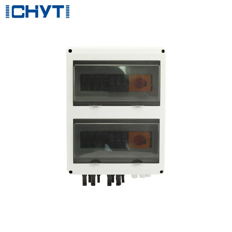 HT Waterproof Outdoor Surface Mounted 4-in-2-out 1000V IP65 Solar PV Surge Lightning Protection DC Distribution Box Combiner Box