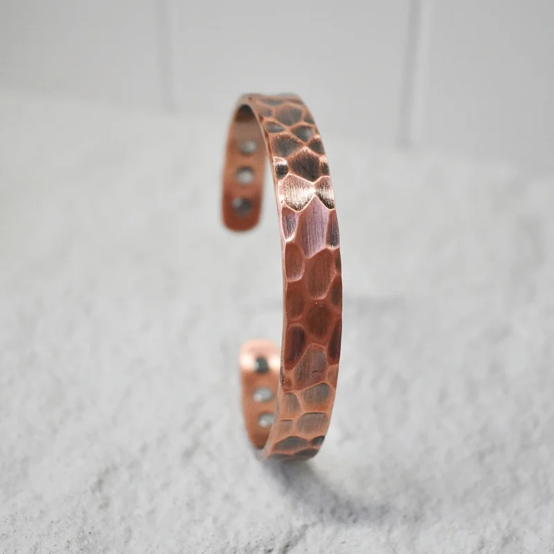 Irregular Magnetic Copper Bangle Bracelet Healing Bio Therapy Arthritis Pain Relief Cuff Bangle Women Men Jewelry