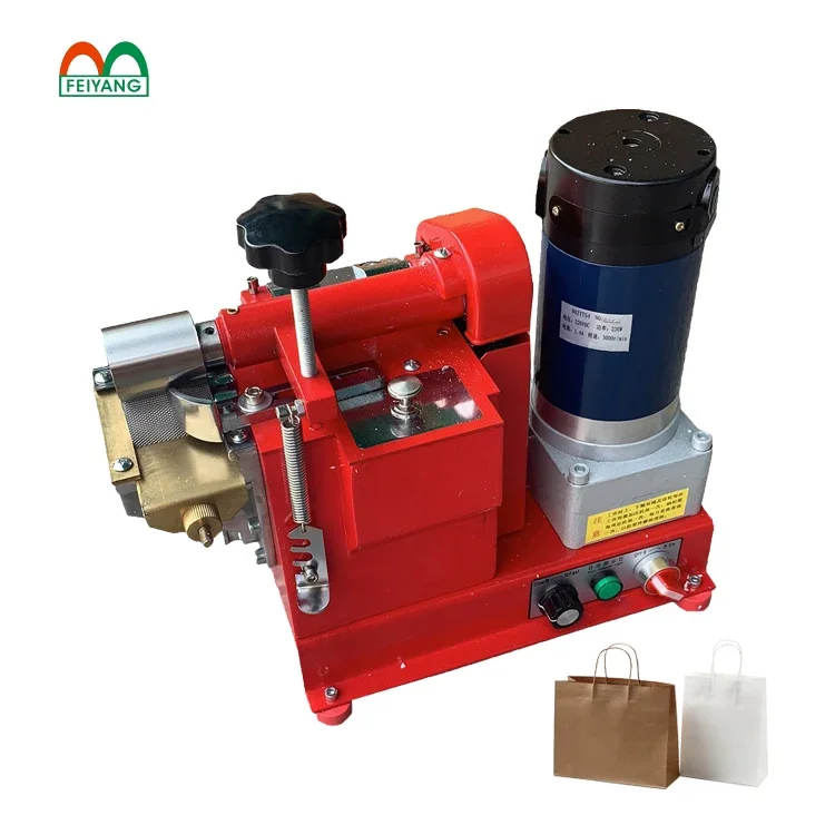 Small Manufacturing Machines Manual Gluing Machine Paper Bag Handle Edge Gluing Machine