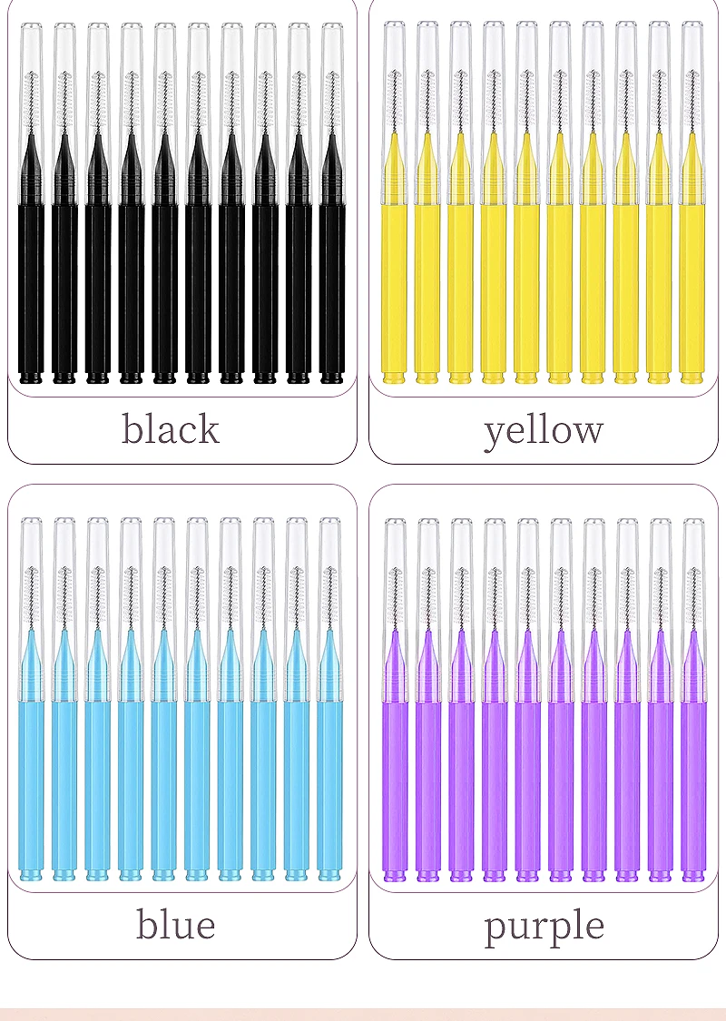 10/20Pcs Mini Augenbraue Pinsel Einweg Stirn Dauerwelle Pinsel Stirn Lift Liefert Wimpern Verlängerung Kamm Make-Up-Tool Interdentalbürsten – Detail 4