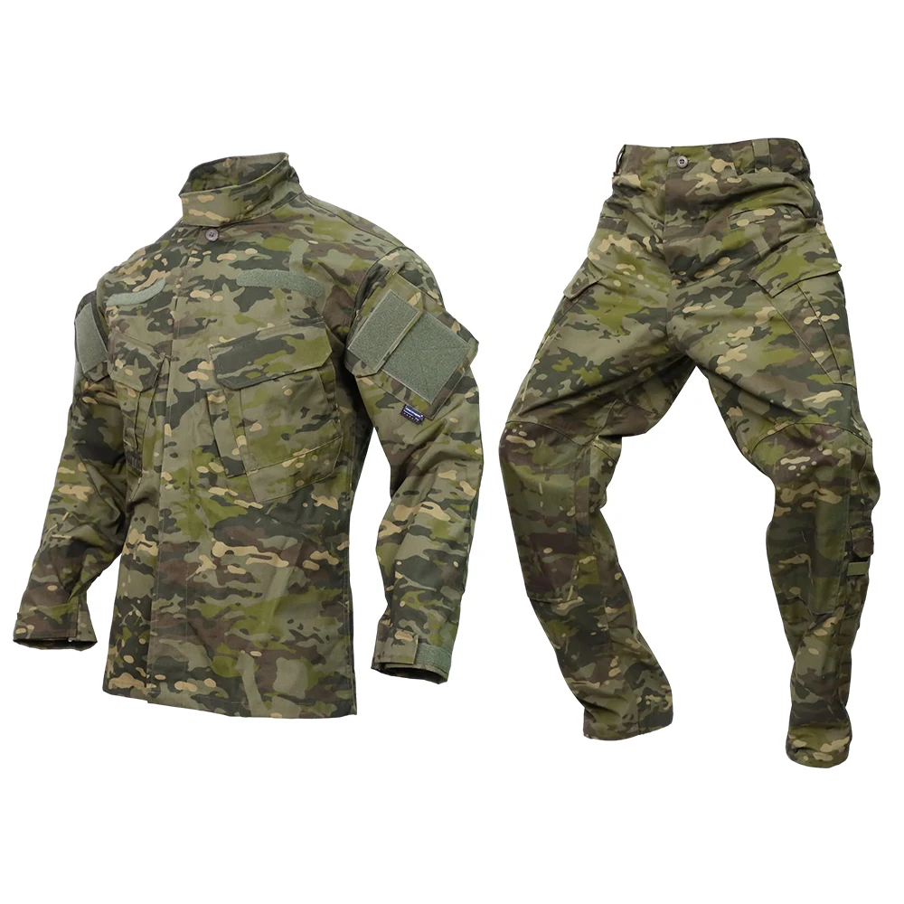 Emersongear Field Tactical Shirt Pants R6 Uniform Set BDU Training Assault Suits Combat Duty Cargo Trousers Hunting Hiking