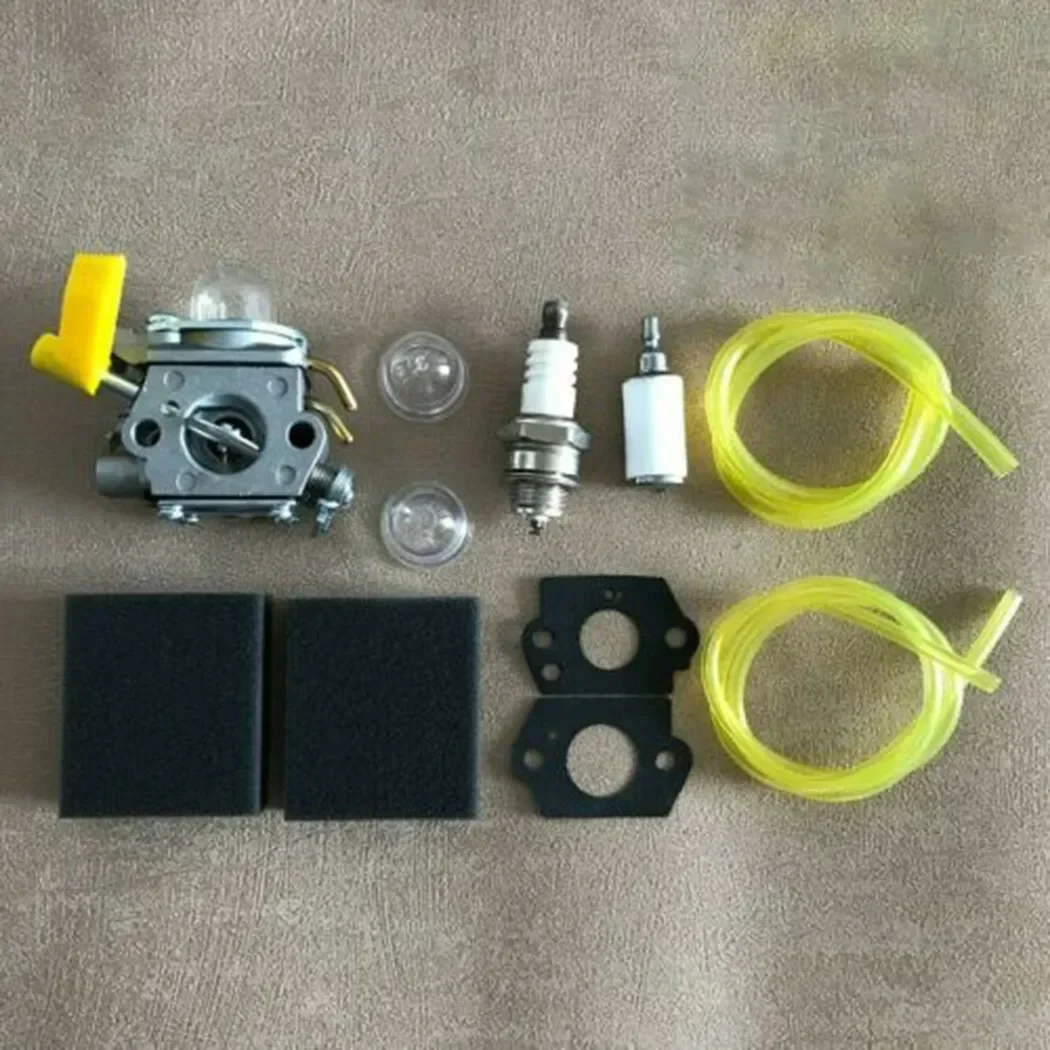 11Pcs Carburetor Kit For  Homelite & 30cc Trimmer PLT3043YE RUIXING Quick-Air Filter Parts Engines