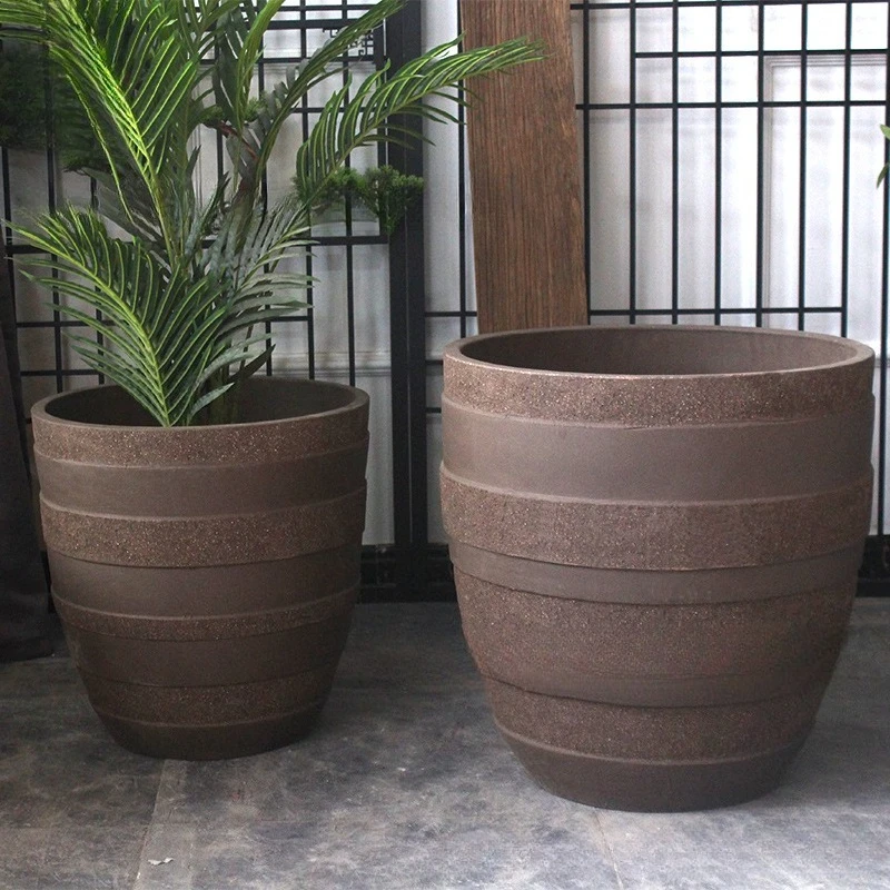 oversized flower pot diameter ceramic large pot pottery coarse large tree bonsai view