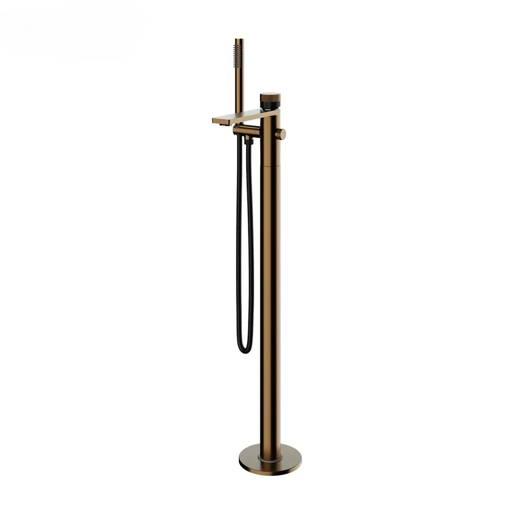 High-grade hotel modern floor bathtub faucet for hotel bathroom bathtub filler freestanding bathtub filler