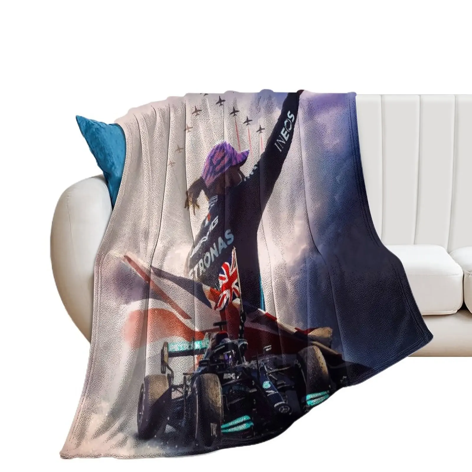 

Glory_Lewis Hamilton_Art - F1 2024 Throw Blanket Luxury Brand Plush Stuffeds Blankets