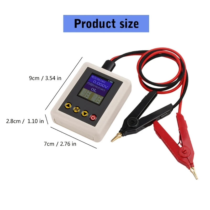 Q2Q4 LED -spanningen en weerstandstester & Nauwkeurige Readings Testing Device