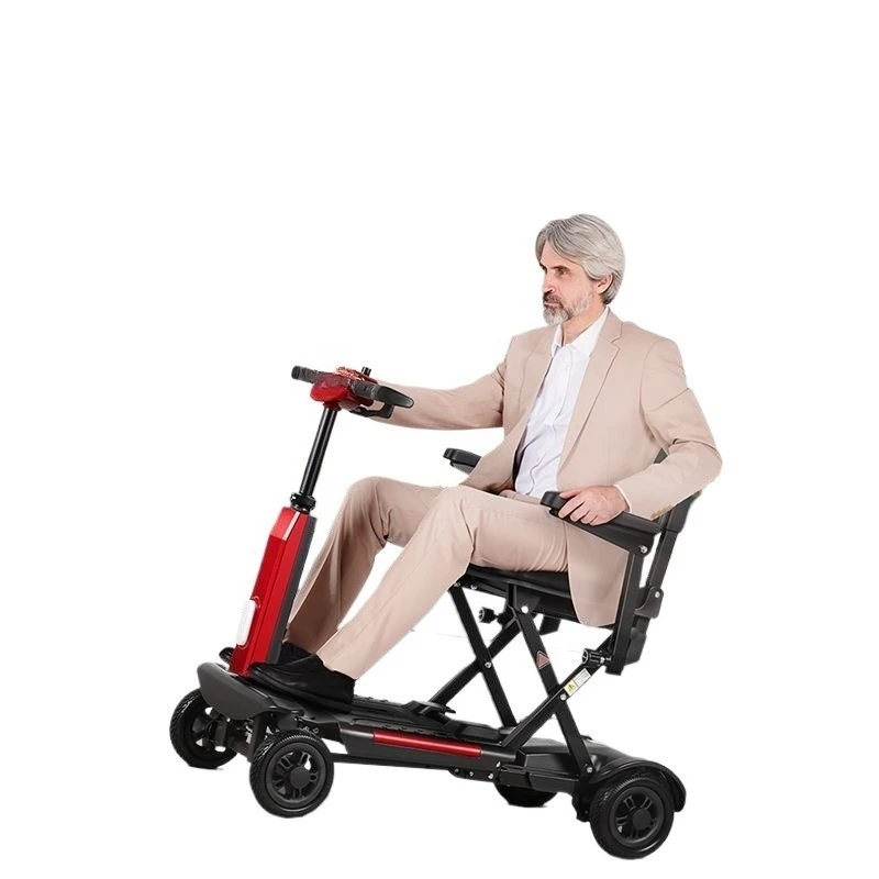 

Intelligent old age scooter electric car folding elderly four-wheeled vehicle travel portable scooter