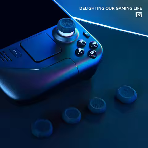 Player ONE Elite Silicone Soft Thumb Stick Grip Cap Joystick Cover For Steam Deck Oled / ROG Ally X Game Console Protector Case