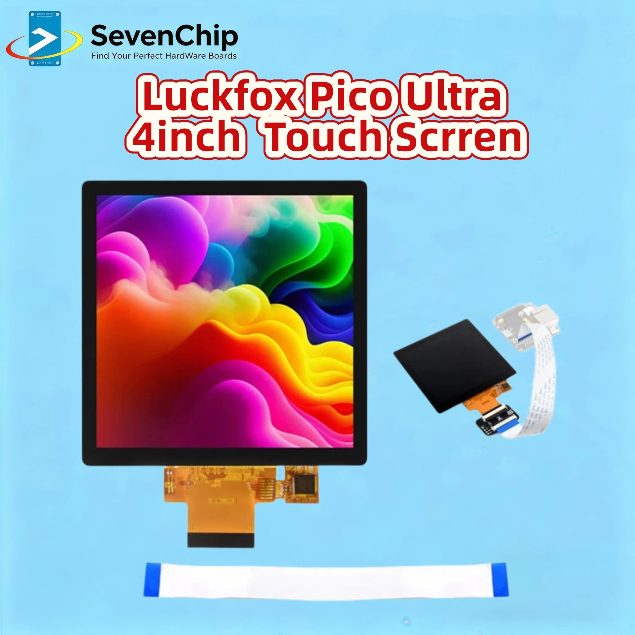 

Waveshare Luckfox Pico Ultra 4inch IPS Capacitive Touch Screen Display 480x480 / 720x720 Pixels RV1106 Linux Micro Deve Board