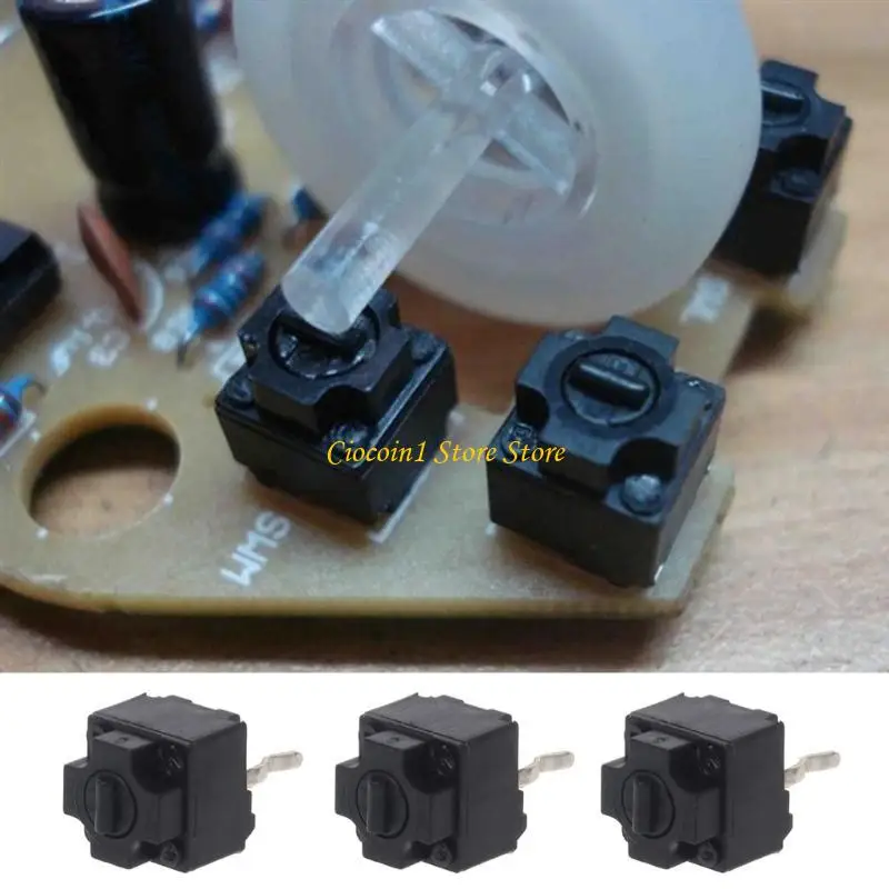 A3PC 10Pcs Original Square Mouse MicroSwitch Fretting Button EVQP0E07K Black Spots