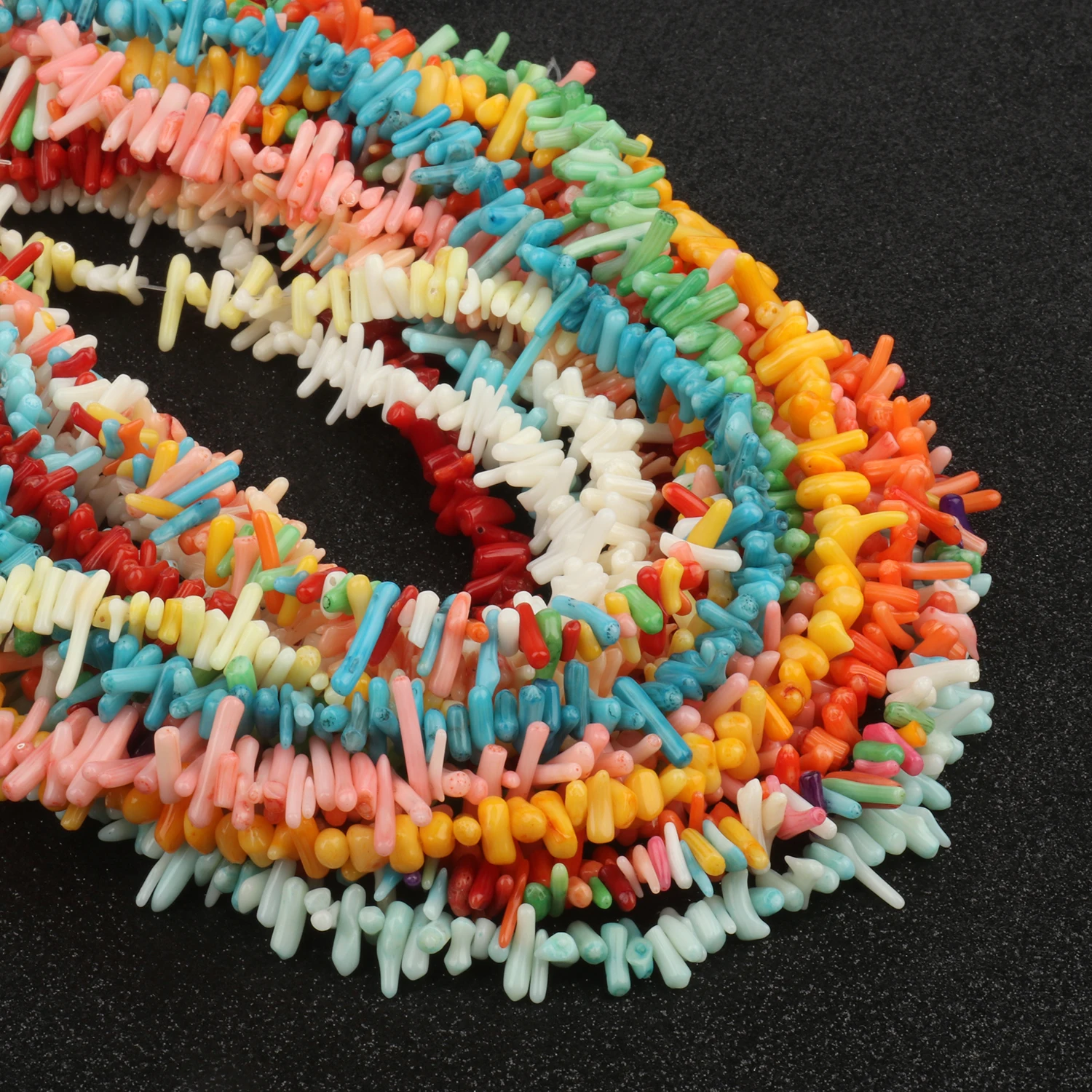 Wholesale Multi Color Shell Stone Loose Zhuhai Bamboo Coral 6-12mm Natural High Quality Shell Beads for Jewelry Making Bracelet