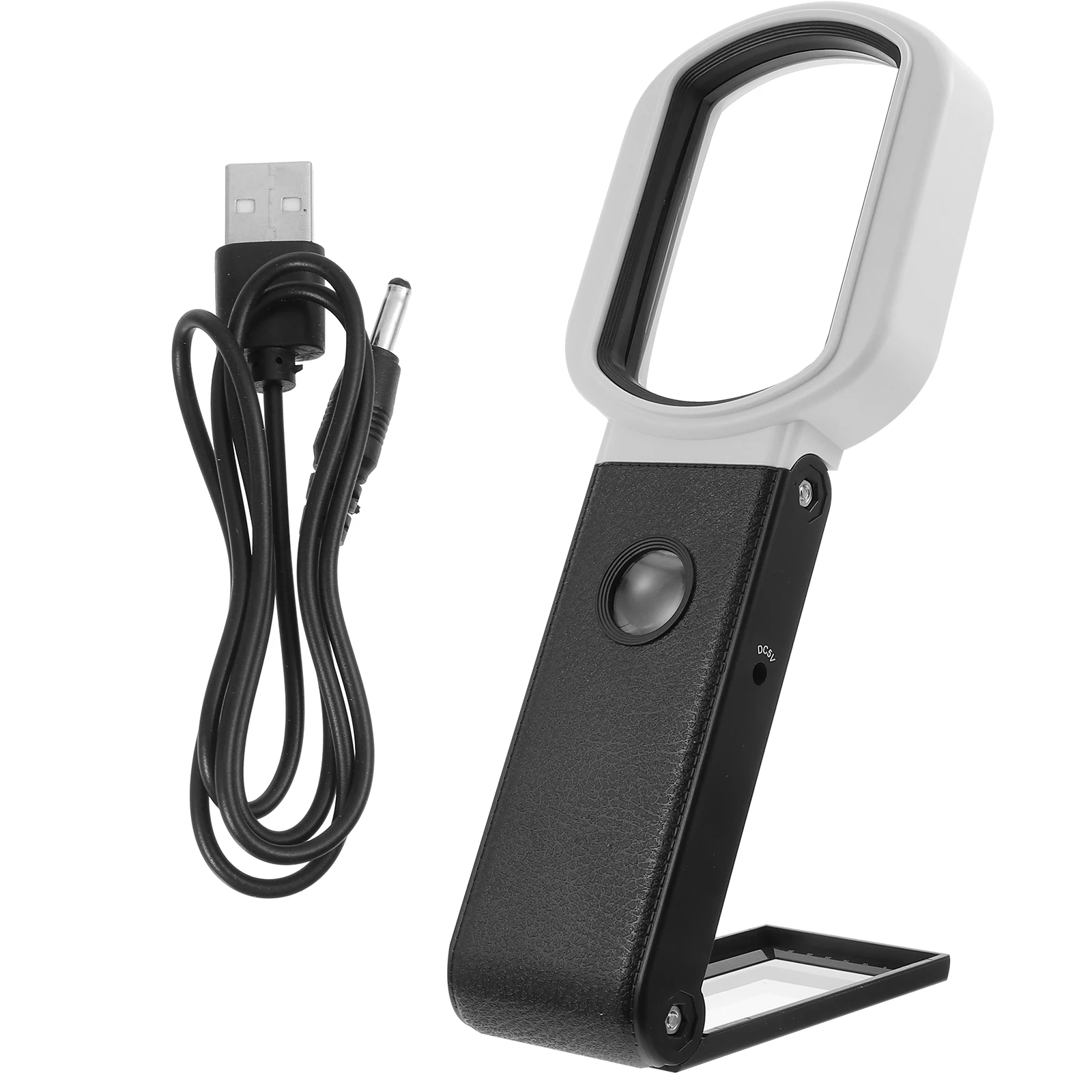 

25X 10X Dual Lens Magnifier with 9 LED Lights Portable Reading Magnifying Glass for Fine Repair Tasks