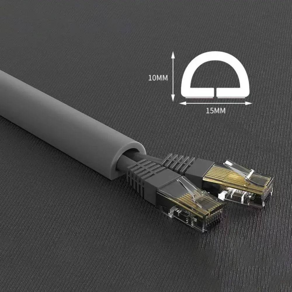 

Soft Pvc Wall Cord Cover Sleeve Cable Concealer Protector Soft Rubber Trunking Network Cable Wire Hiders Wire Self-adhesive