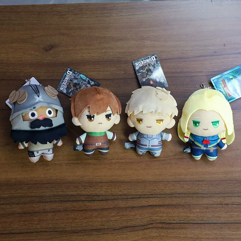 Neue 10 cm Mini Delicious in Dungeon Plüschpuppe Marcille Chilchark Laios Touden Senshi Puppe Anhänger Schlüsselanhänger Spielzeug als Geschenk