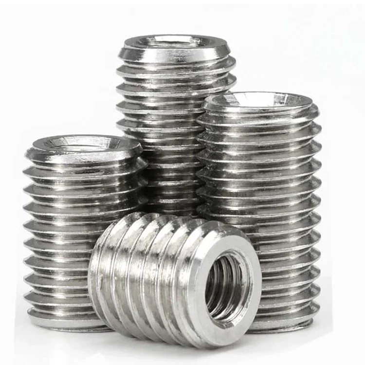 나사 304 스테인레스 스틸 나사 어댑터 감속기 볼트 M2 M2.5 M3 M5 M6 M8 M10 M12 체인저 이중 나사 변환기 인서트