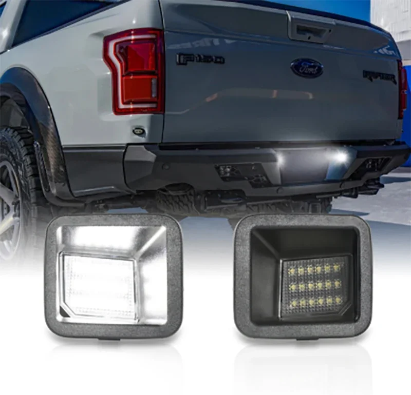 

New！ Fit for 2017-2019 Ford F-250 F-350 F-450 Super Duty Pickup Truck 6500k License Plate Light Tag Lamp