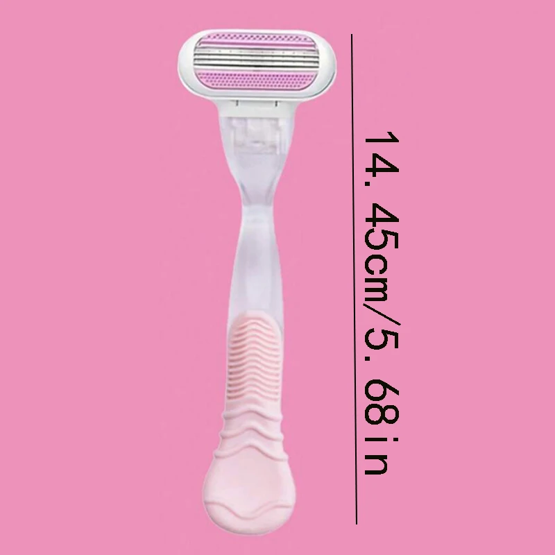 ​ ​ ماكينة حلاقة يدوية مكونة من 3 طبقات - شفرات حادة للغاية للانزلاق بدون جهد، تصميم مضاد للتهيج، متانة تدوم طويلاً، أداء