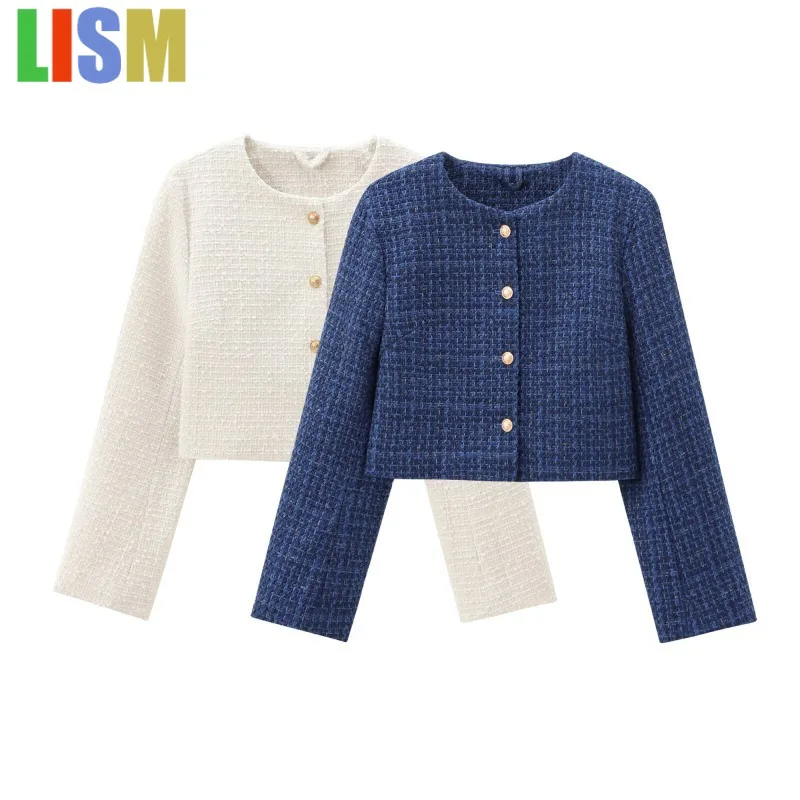 

LISM Winter coat female outerwears 2025 Y2k Vintage Top Ladies Fashion Basics Jacket Elegant Luxury Women's Coat New in Coats