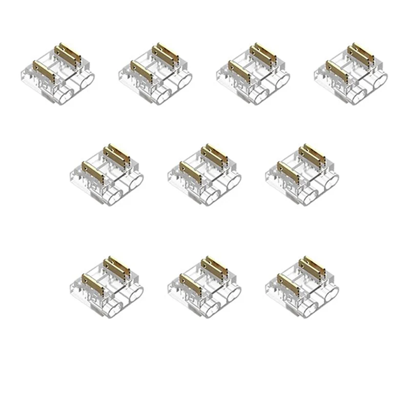 12/20/30 Stück COB 10mm 3-Pin CCT LED-Streifenverbinder für COB-Streifenverbindungszubehör Streifen-zu-Kabel-Verbinder (Links oder Rechts)