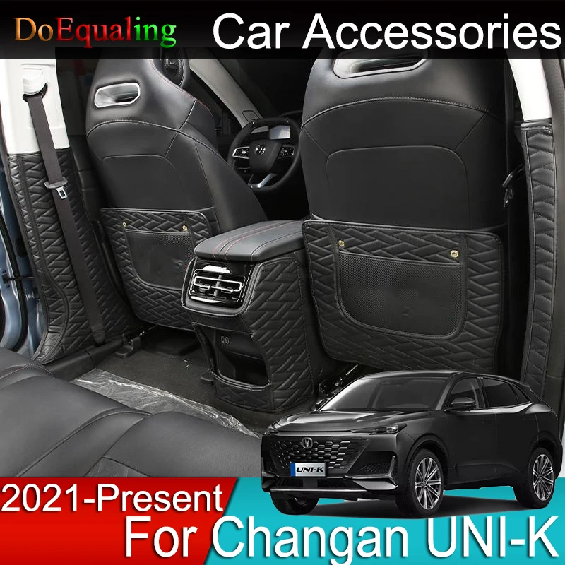 

For Changan UNI-K UNIK 2023 2022 2021 Car Rear Seat B Pillar Anti-kick Mat Interior Accessories Protection Mouldings