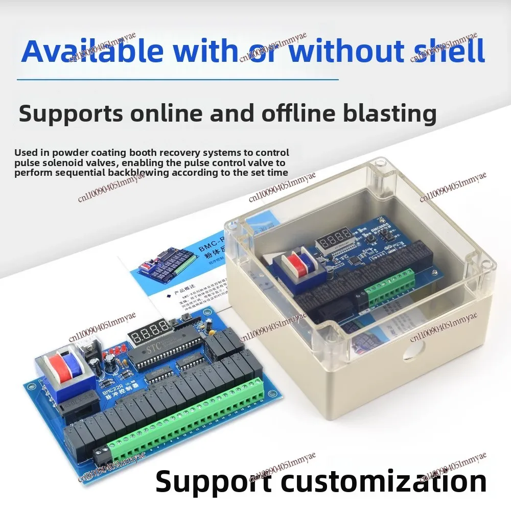BMC-R Pulse Controller Online Dust Removal 6/8/12/16/22/32 Path, Powder Backblowing Pulse Control Board