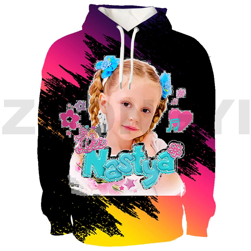 

Fashion Casual 3D Printed Russia Like Nastya Hoodie Tops Kawaii Girls Like Nastya Sweatshirt Pullovers Streetwear Long Sleeve