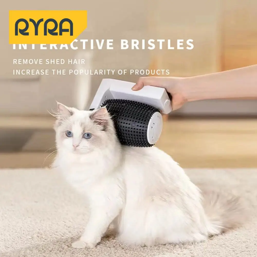 

Massager Smart Automatic Rotating Wall Corner Pet Supplies Cat Brush Usb Charge Automatic Cat Supplies Smart Hair Brush