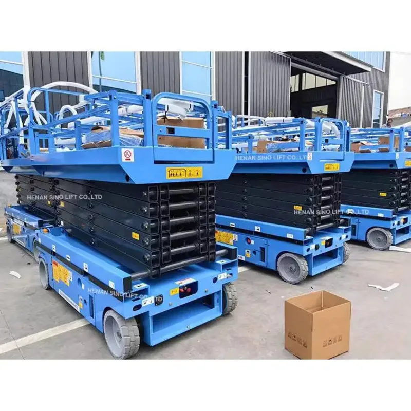 Factory Direct Delivery at Low Price 4m 6m 8m 10m 12m 14m 16m 18m Manual Towable Scissor Lift Platform for Aerial Work