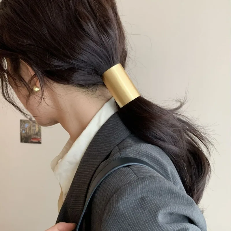 

Korean Style Metal Shiny Hair Pin for Women High Ponytail Half Up Hair Clip Non Slip Strong Hold Hair Accessories Daily Party