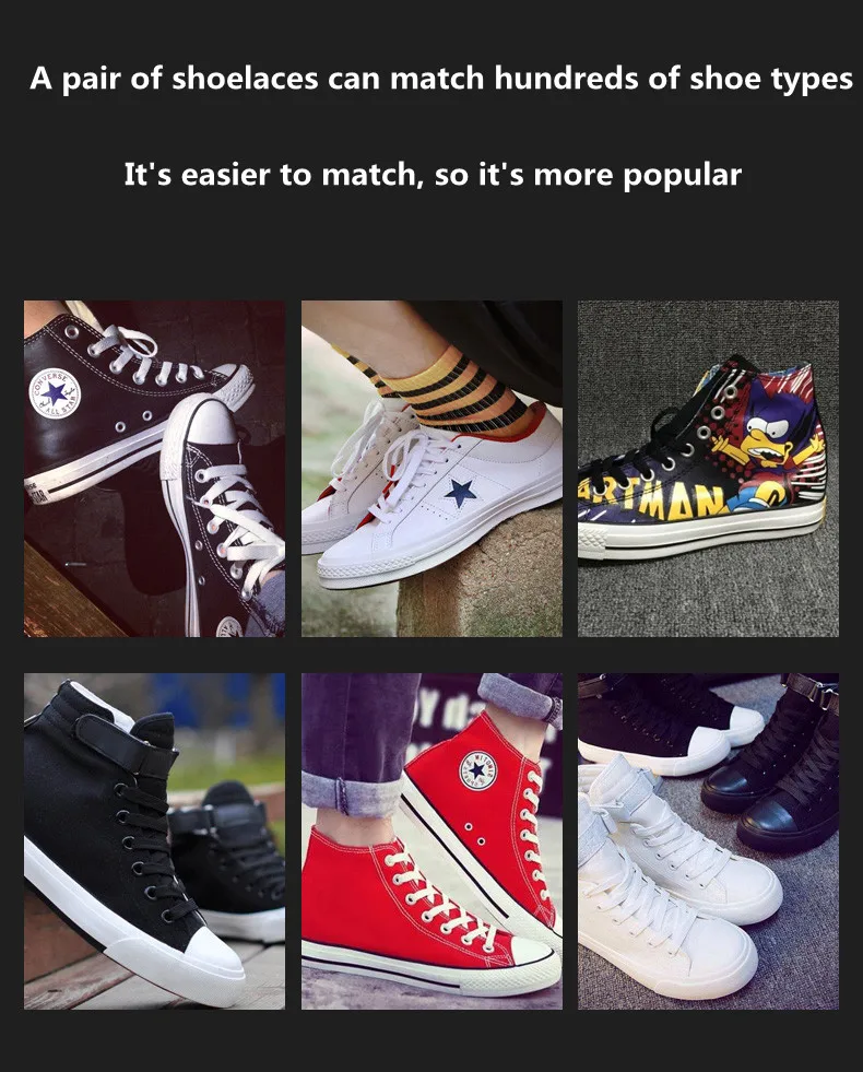 1 paio di lacci per scarpe in tela lacci piatti in cotone di alta qualità per uomo e donna stile corda alta bassa bianca nera