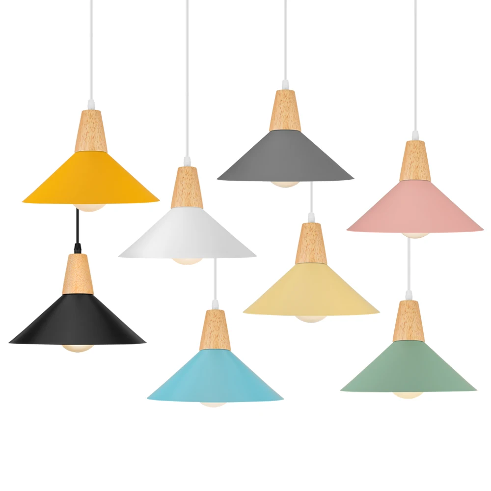 

Nordic Pendant Light Fixtures Restaurant E27 Pendant Lamps Cafe Bar Kitchen Modern Macarons Lighting Hanging Lamp Chandelier LED