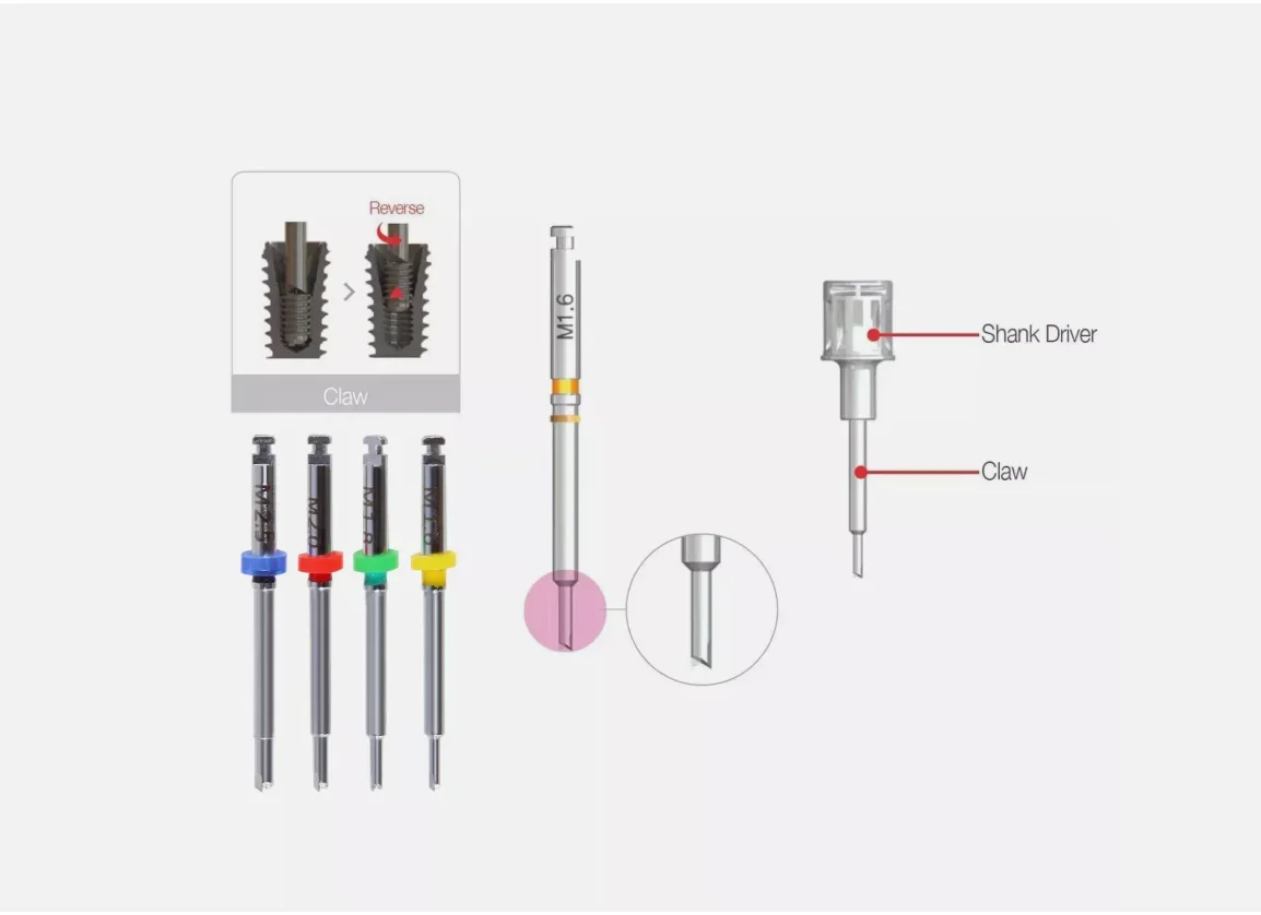 Dental Implant Fractured Screw Removal Kit NeoBiotech SRK Broken Screw Remover Kit Dental Instrument Implant Surgical Tool