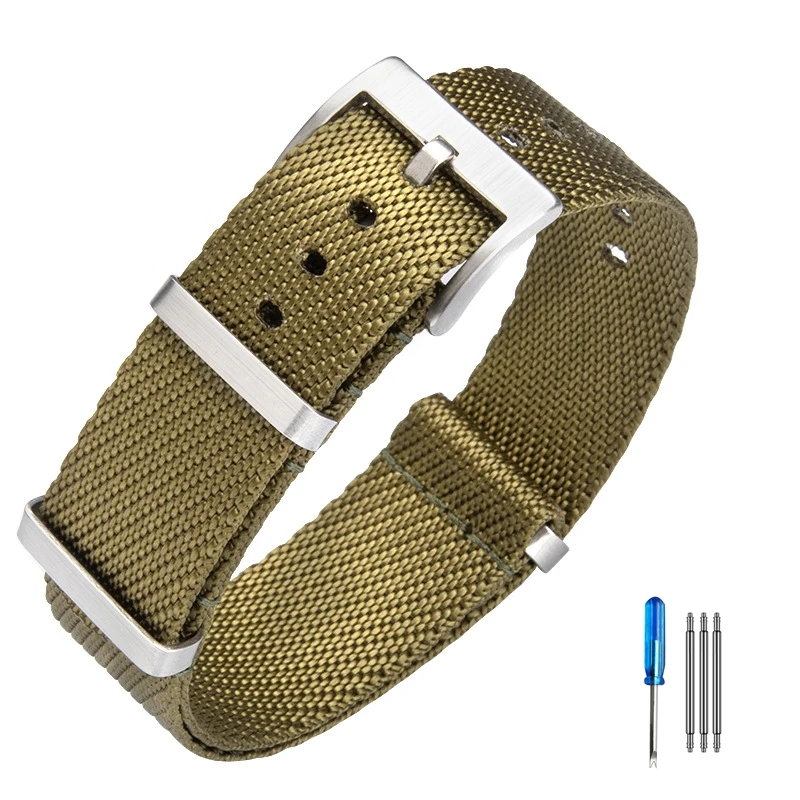 20mm 22mm Geometrisches Design Nylon NATO Canvas Uhrenarmband für Herren und Damen, Gewebtes Musterband, Universelles Tudor Armband Ersatzteil – Detail 7