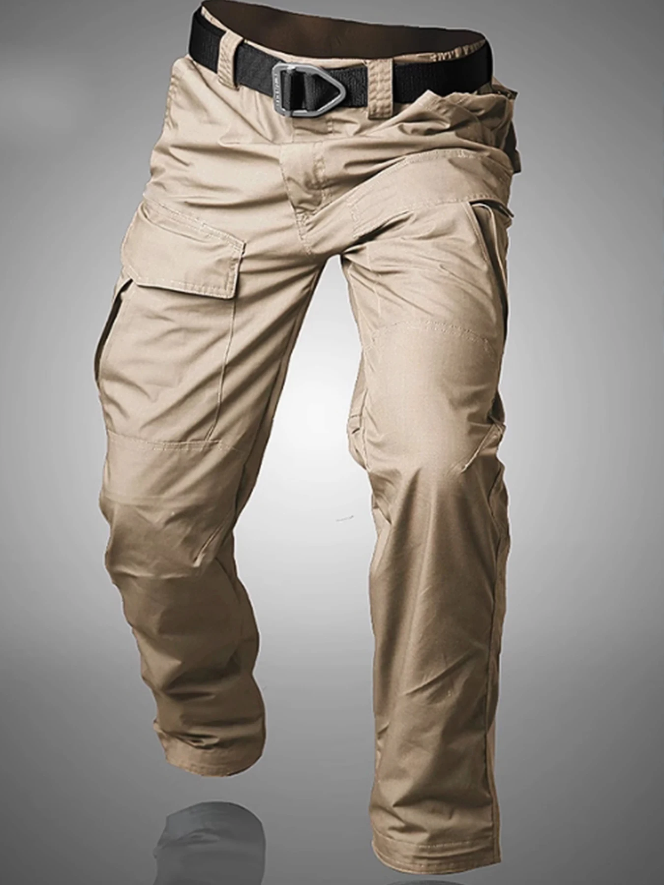 

Men's summer thin Japanese functional straight leg wide leg men's casual pants polyester fiber men's paratrooper work pants