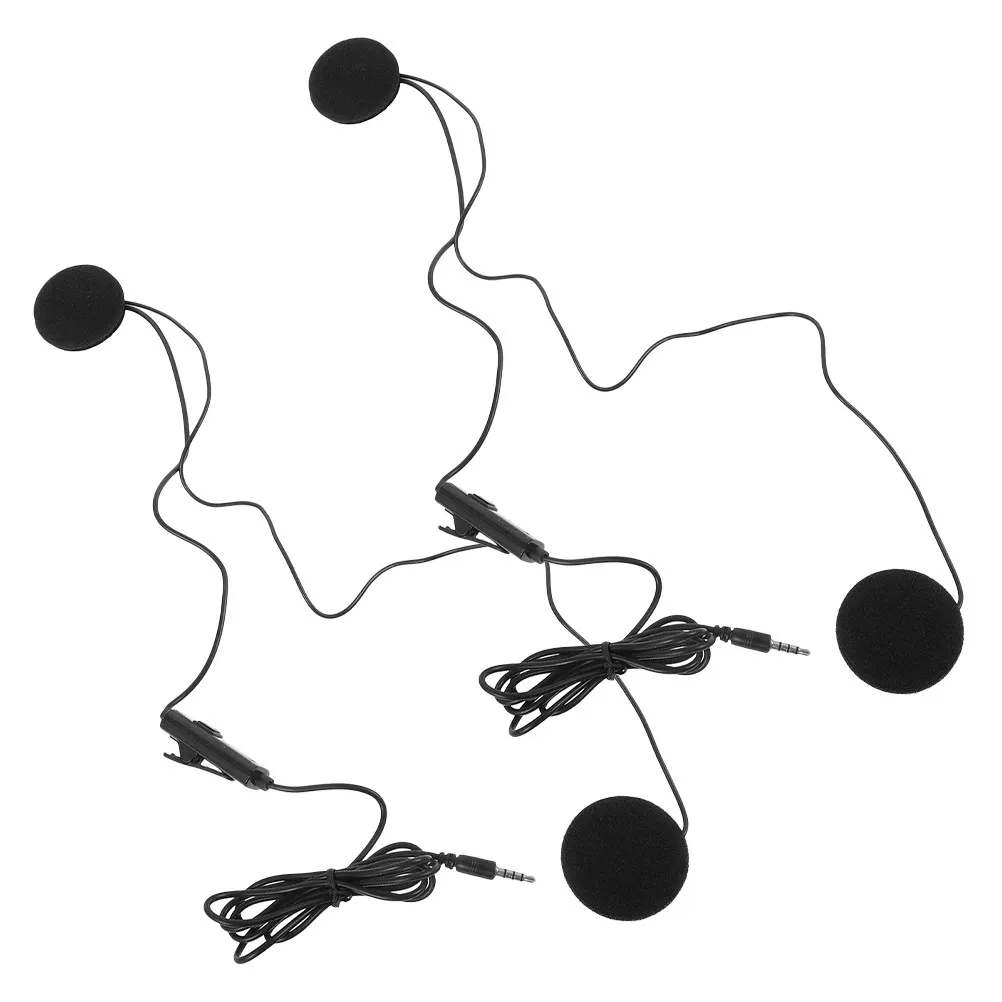 

2Pcs Motorcycle Headset Built-in Speaker Noise Canceling Motorcycle Earphone Clear Call Easy Installation