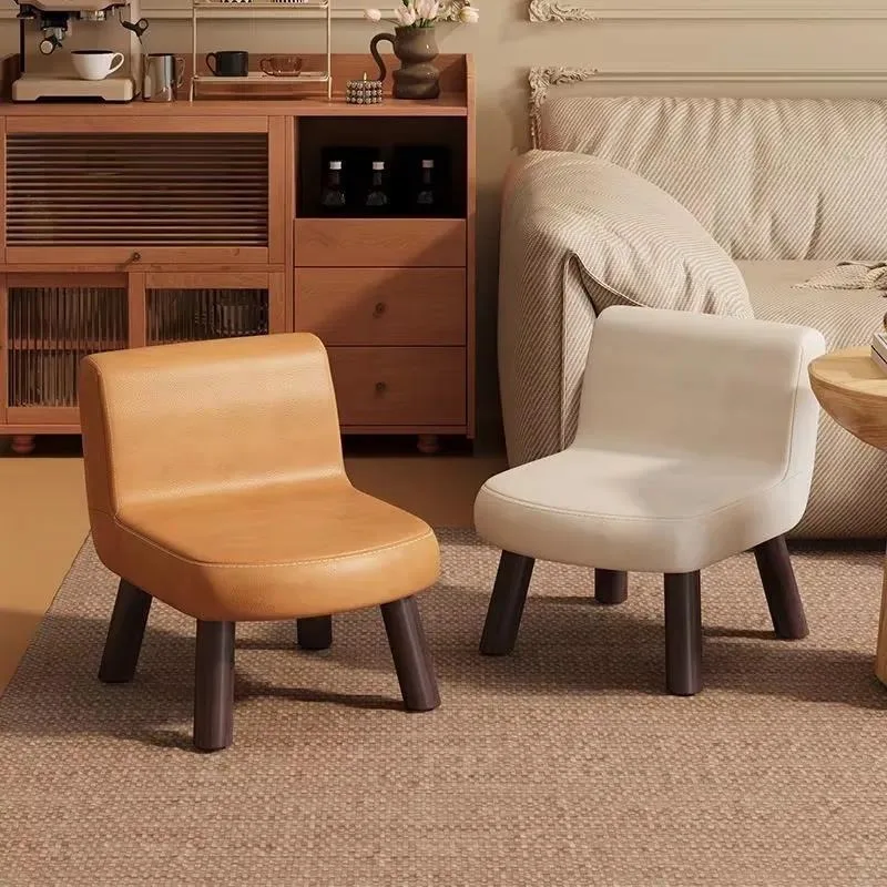 Low Back Small Chair Adult Bench Children's Living Room Coffee Table Low Foot Sofa Stool Shoe Stool