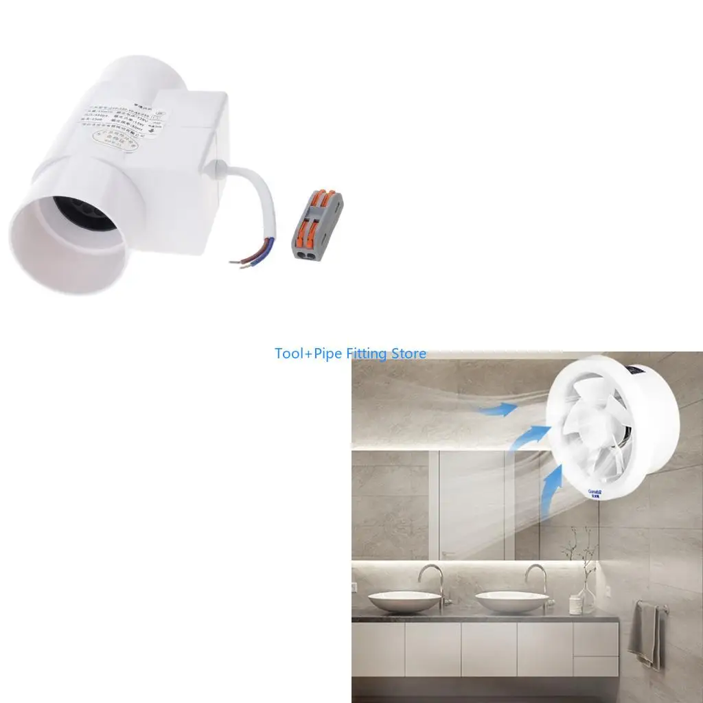 

F92B 50mm 12W Exhaust Fan Home Quiet Inline Duct Fan Industrial Fan Bathroom Kitchen