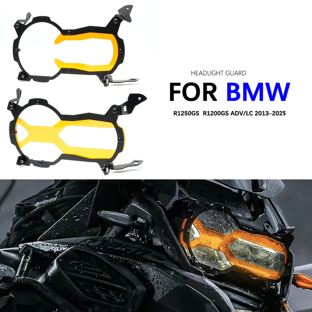 

Motorcycle For BMW R1250GS R1200GS Adventure Headlight Guard Protector Lens Cover R1200 GS R1250 ADV 2013-21 2022 2023 2024 2025