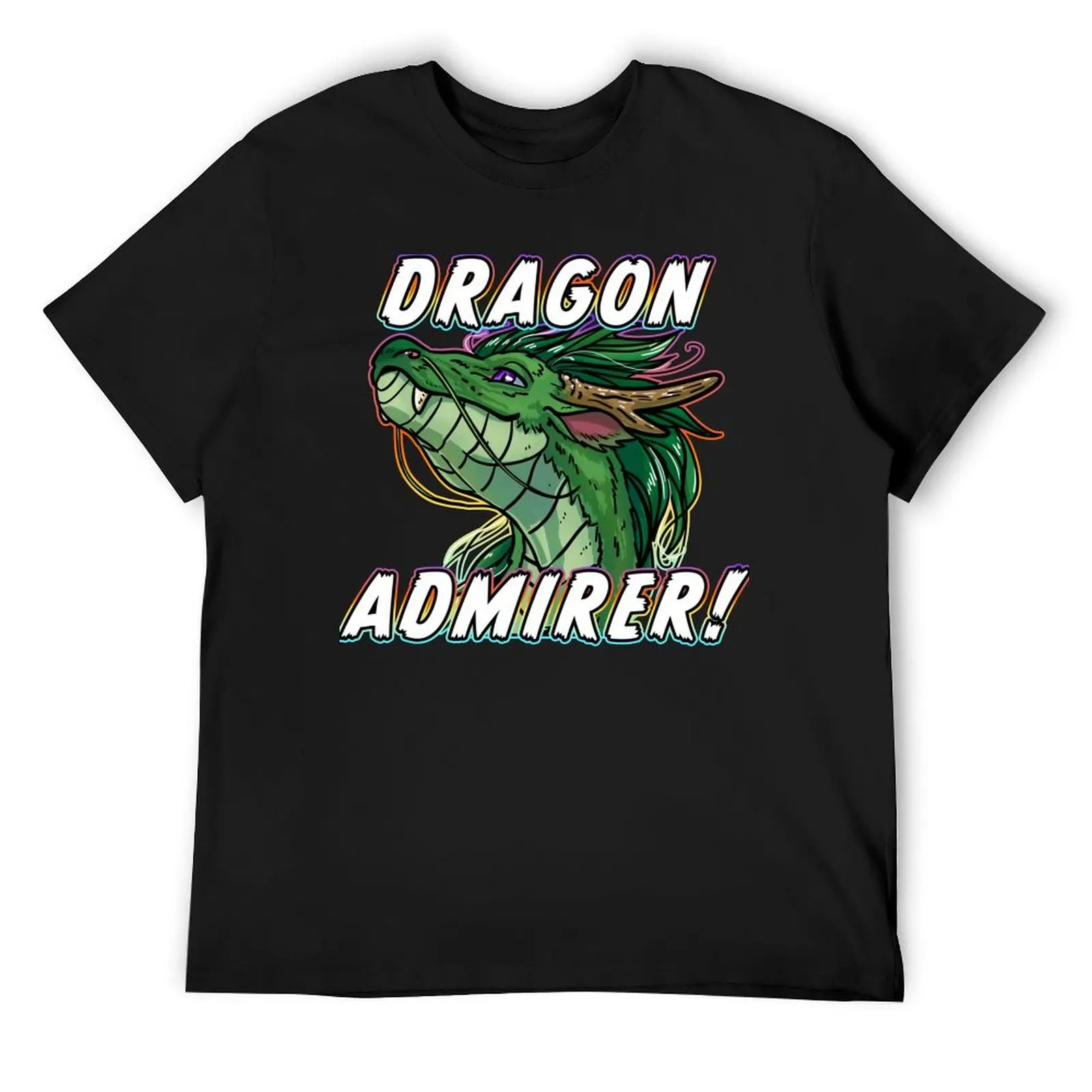 Dragon Admirer! (Green) T-Shirt anime t shirts anime tshirt customs design your own men tshirt