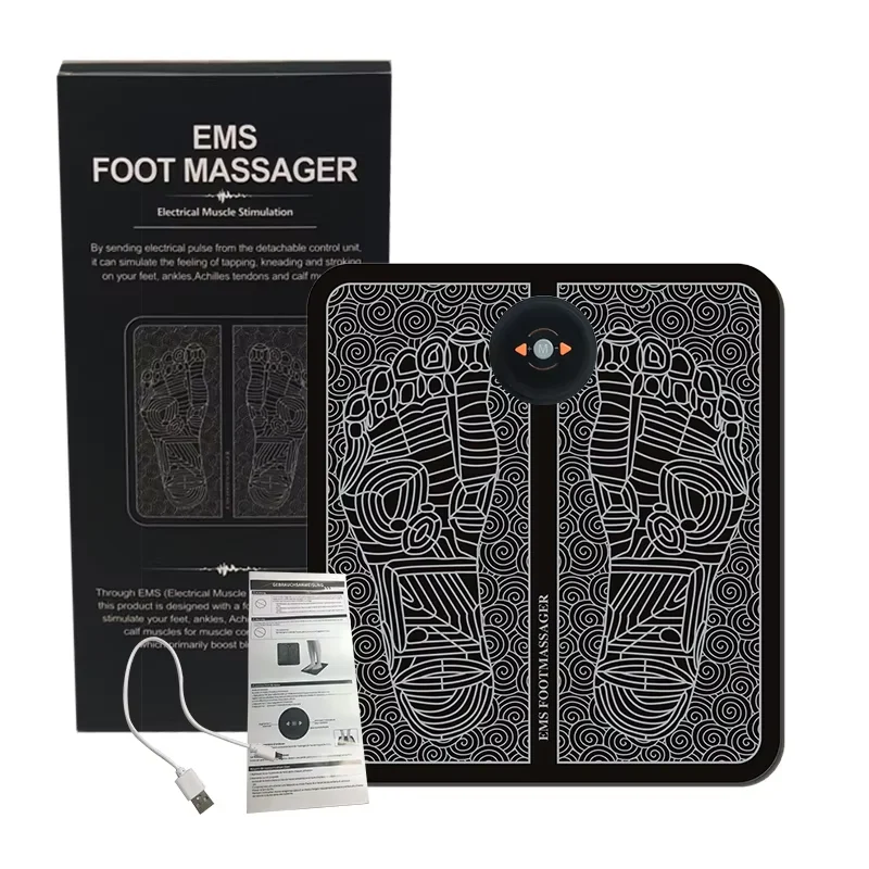 Electric Foot Massager EMS Massage Mat Health Care Relax Foot Physiotherapy Muscle Relaxation Foot Stimulator Blood Circu